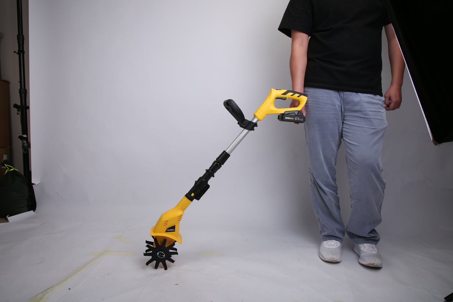 1 Set Cordless Electric Garden Tiller Cultivator With 20V Rechargeable Battery 3.93In Width 6.69In Depth 250RPM Max For Garden Yard Farm Lawn