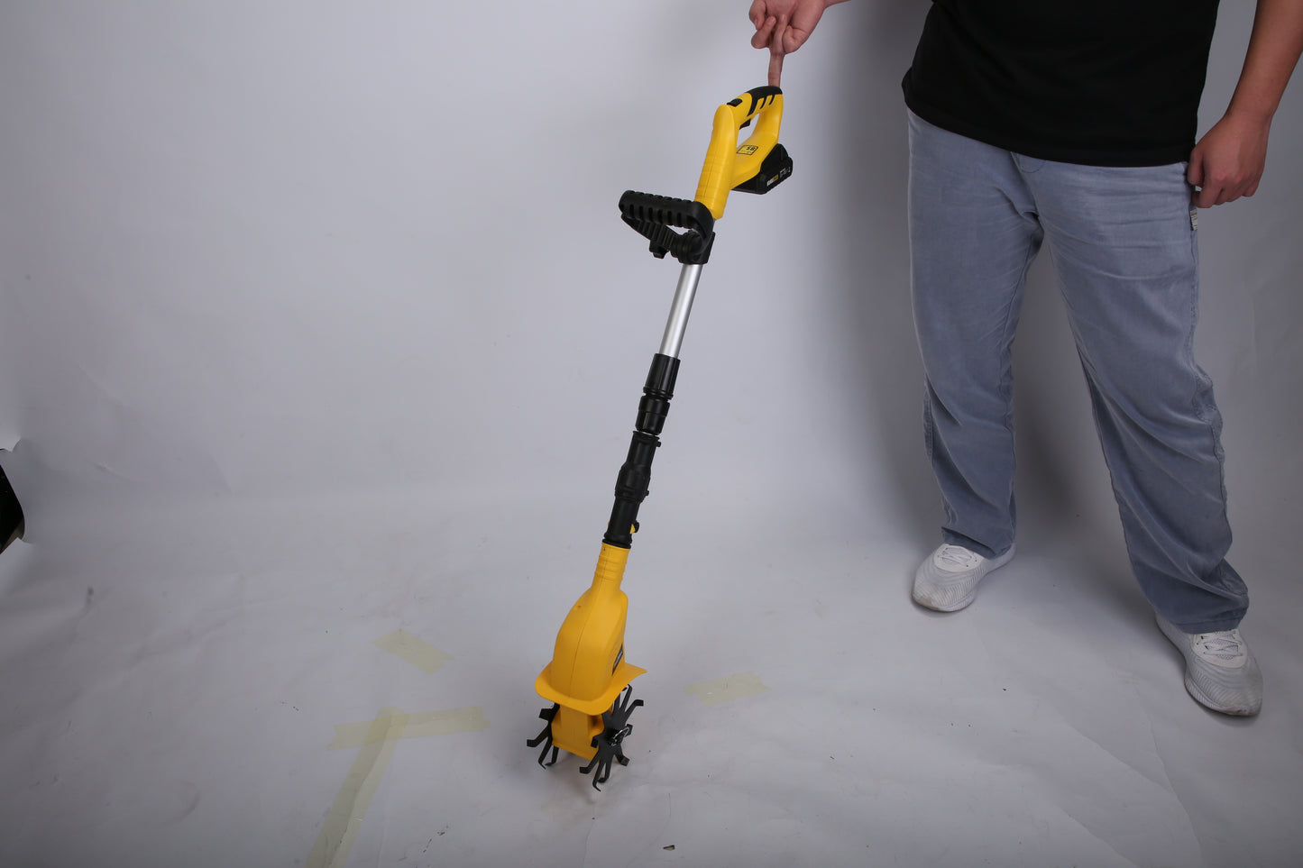 1 Set Cordless Electric Garden Tiller Cultivator With 20V Rechargeable Battery 3.93In Width 6.69In Depth 250RPM Max For Garden Yard Farm Lawn