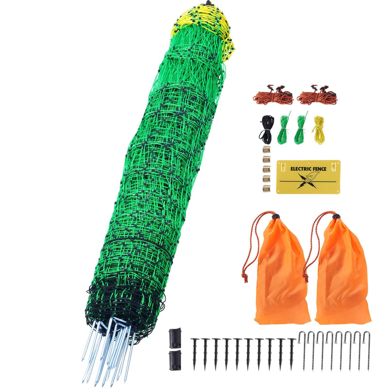 Electric fence netting kit contents overview